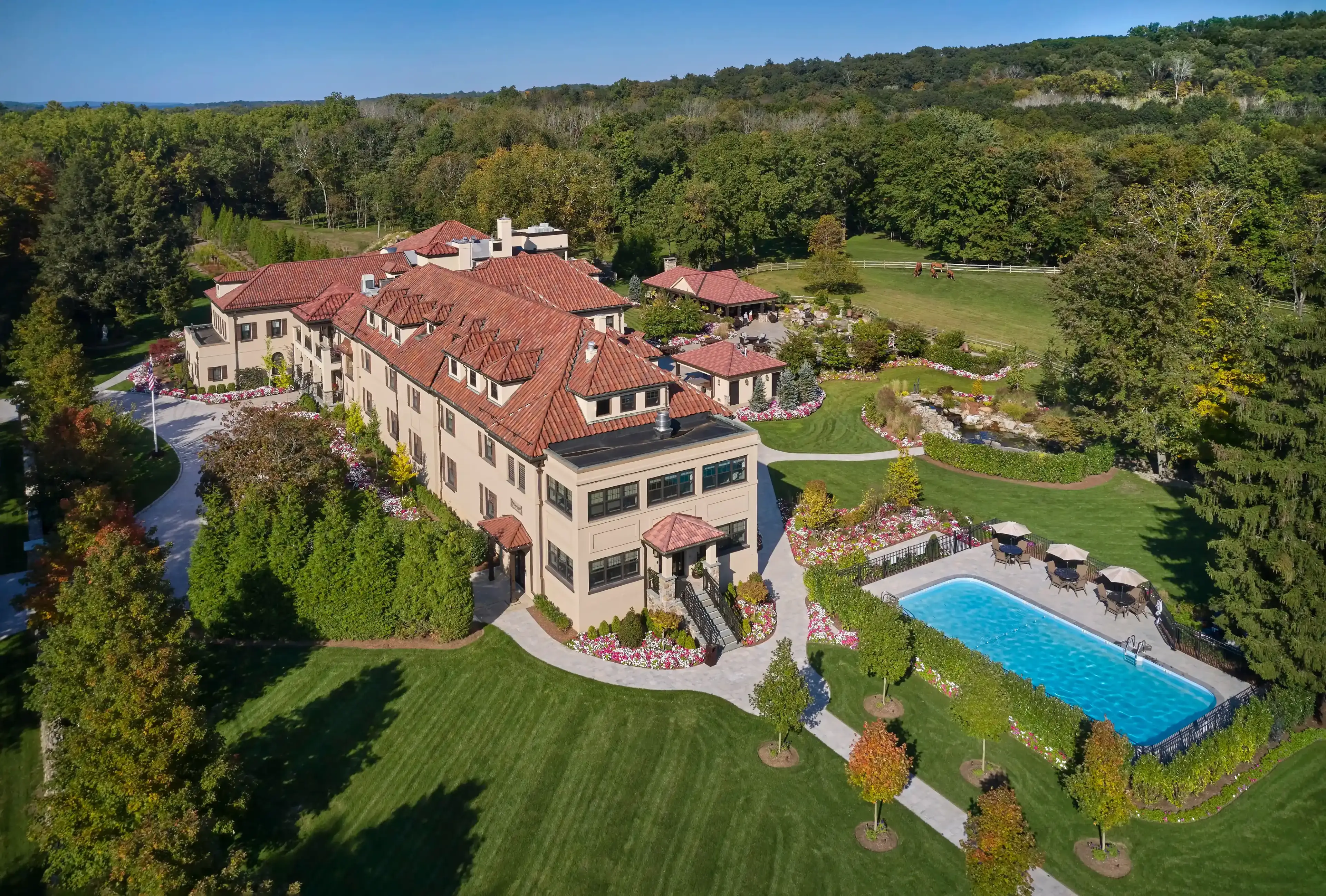 Aerial View of Villa Marie Claire